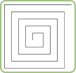 A rectangular spiral