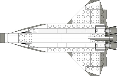 The shape of the shuttle is very distinctive, so matching that in your model is critical.