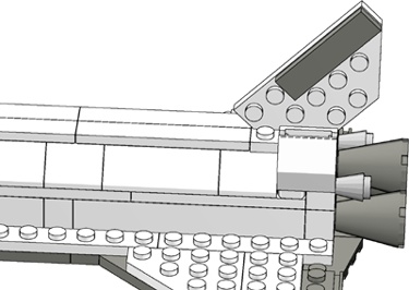 A single plate—mounted vertically between the studs below—offers the best solution to a tail that is tall and thin.