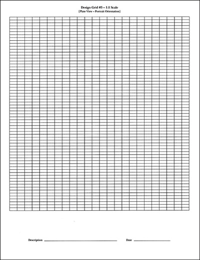Here you can see the entire grid as it appears when you print it out on a page.