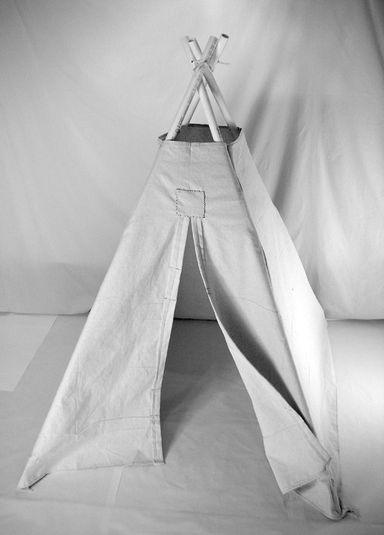 The finished PVC Teepee