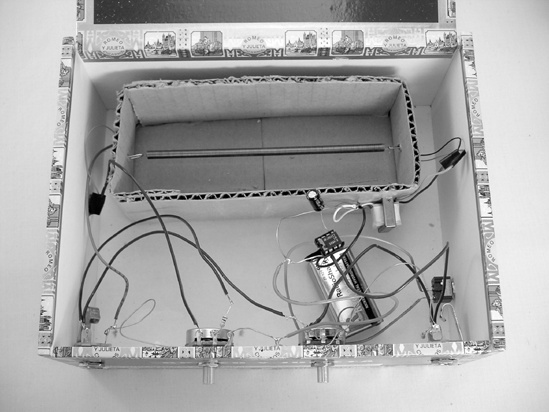 The finished Spring Reverb, with guts exposed