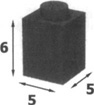 Proportions in a 1 × 1 × 1 LEGO Brick