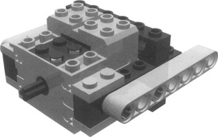 Attaching an Old Geared Motor to Studless Beams