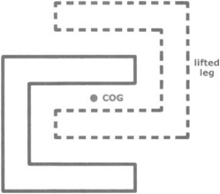 A Two-Legged Robot with Interlaced Legs