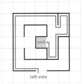 The Exit Is Inside a Maze with No Loops