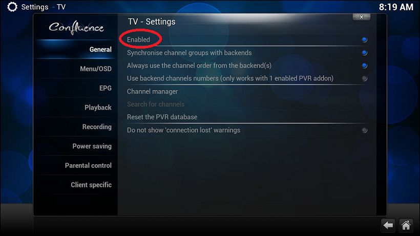 Connecting to our backend in XBMC