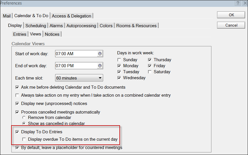 Personalize your To Do settings