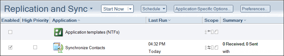 Synchronizing contacts