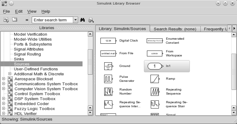 Step 4 – add blocks to the model from Library Browser