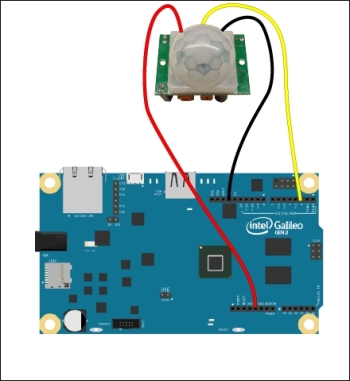 Controlling the relay using a motion sensor