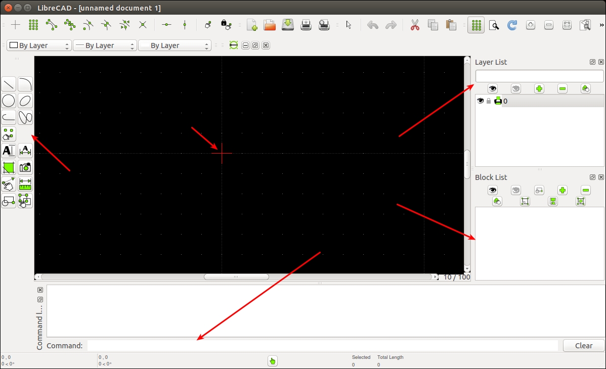 Creating a 2D CAD drawing of the robot using LibreCAD