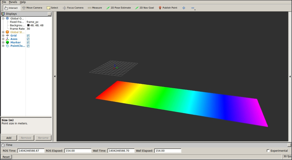 Visualizing data in a 3D world using rqt_rviz