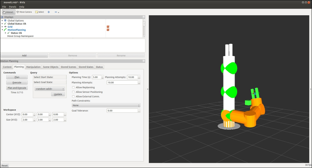 Adding objects to the planning scene