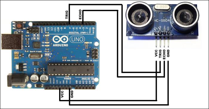 Using an ultrasound range sensor with Arduino