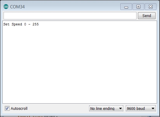 Using Arduino code to control the speed of the DC motor