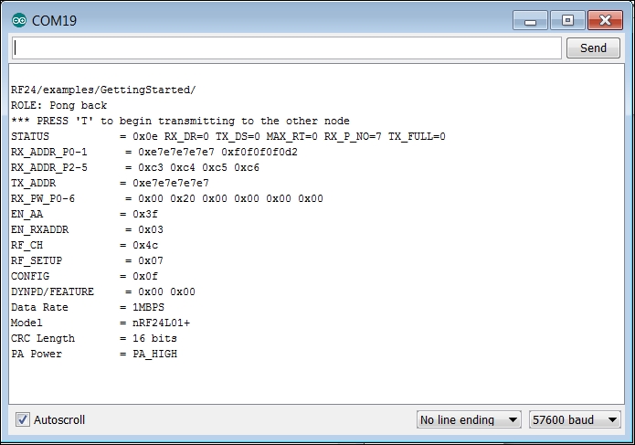 Enabling a simple RF interface in the Arduino IDE