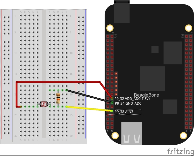 LDR circuit setup