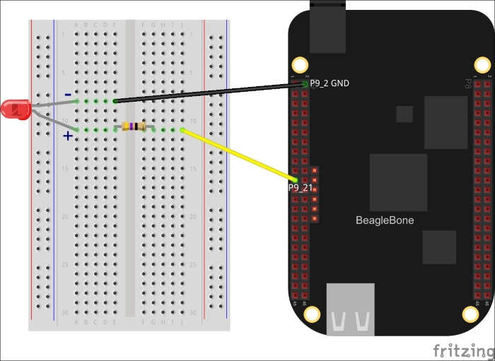 Fading LED circuit setup