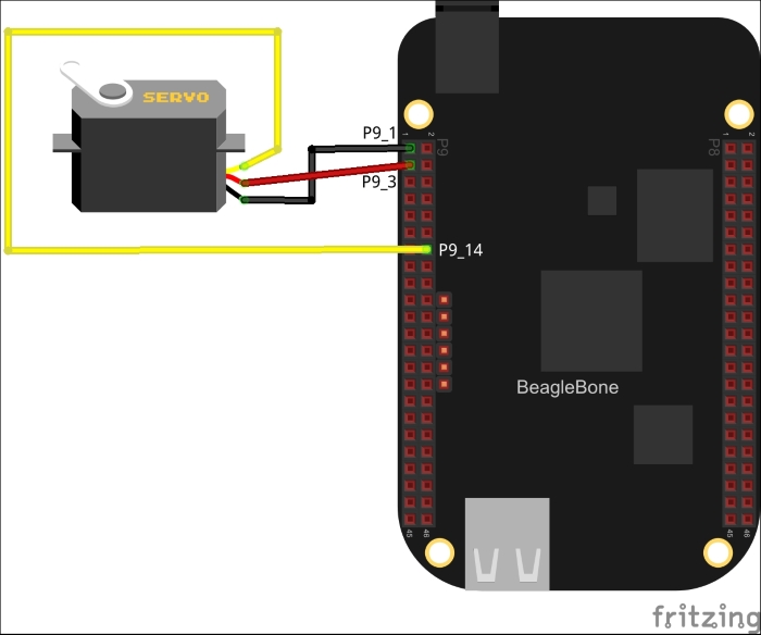 Micro servo motor circuit setup