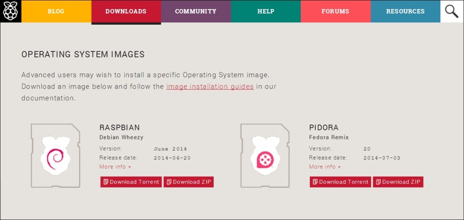 Downloading Raspbian