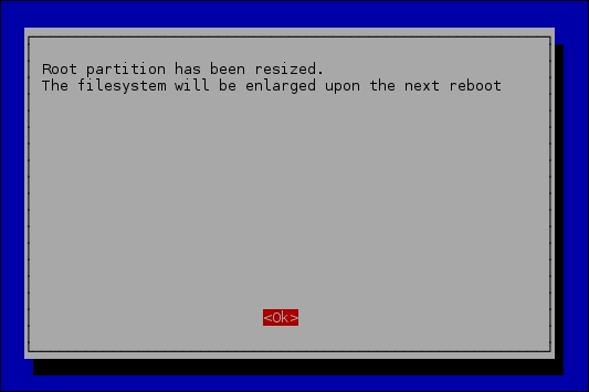 Resizing the root filesystem of your Raspberry Pi