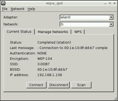 Connecting to a wireless network