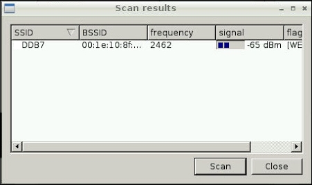 Connecting to a wireless network