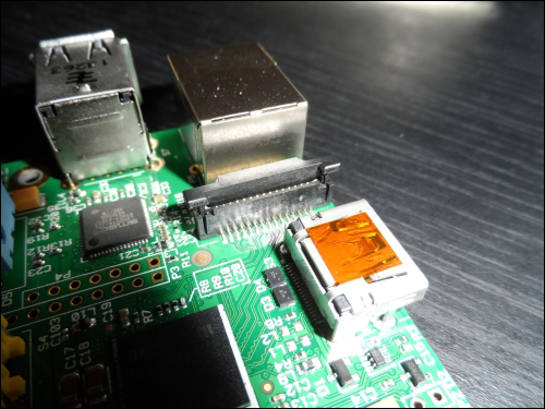 Connecting the camera module to the Pi