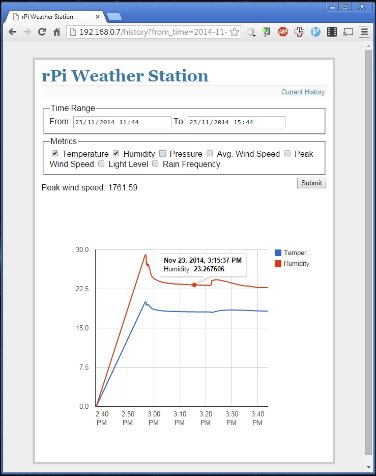 Using the web application