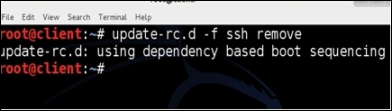 Setting up the SSH service