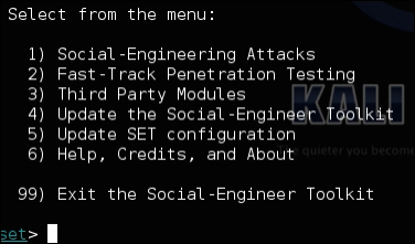 The Social-Engineer Toolkit