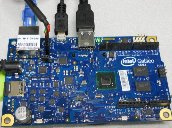 Connecting the servo controller to the Galileo
