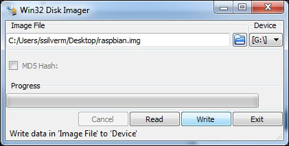 Creating the SD card in Windows
