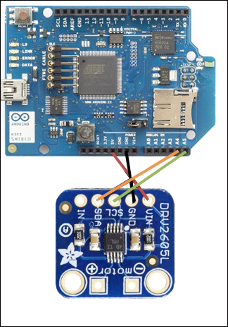 Connecting a haptic controller to Arduino WiFi Shield