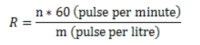 Calculating the water flow rate