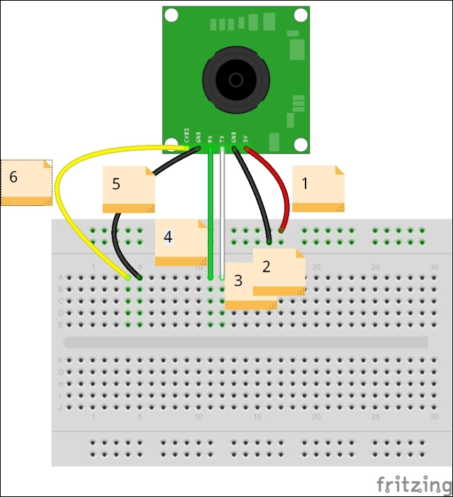 Wiring the TTL Serial Camera for video capturing