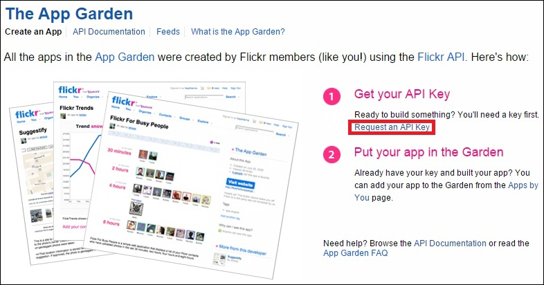 Creating a Flickr account