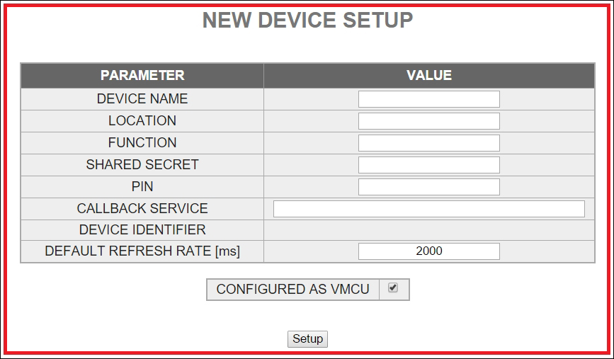 Defining a new device