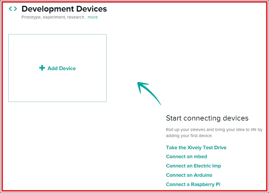 Creating and configuring a Xively account