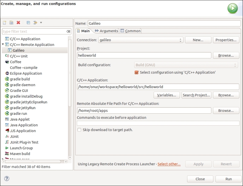 Configuring the Eclipse IDE for remote debugging