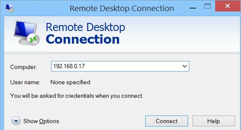 Remote Desktop with Windows