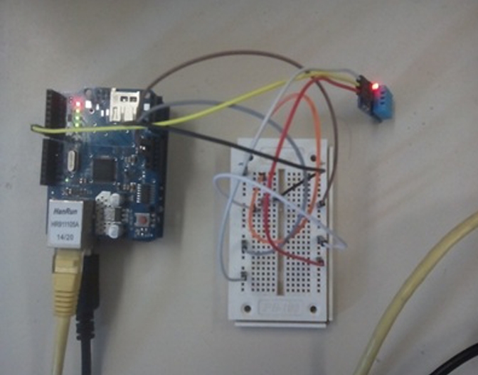 Monitoring temperature, humidity, and light using Node.js with Arduino Ethernet