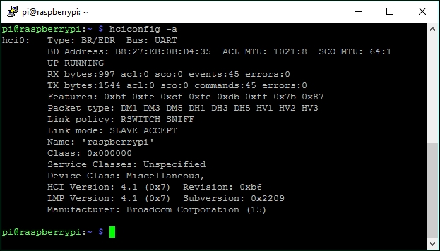 Setting up Bluetooth on the Pi