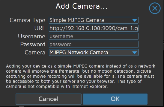 Configuring MotionEye for multiple input streams