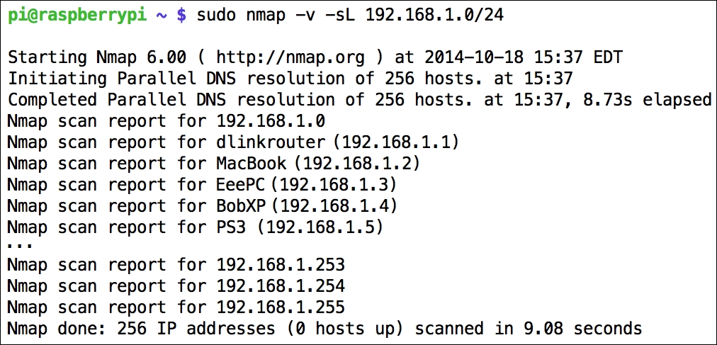 Mapping out your network with Nmap