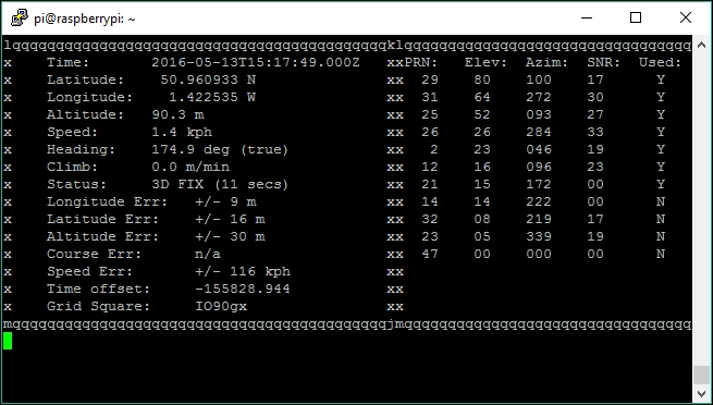 Tracking the Pi's whereabouts using GPS