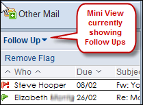 Follow Up view and Mini view