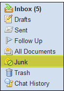 Managing junk mails