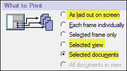 What to Print section